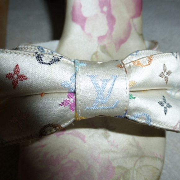 LOUIS VUITTON ABELIA 37 ITALY MULES ITALY MURAKAMI HEELS ITALY PLATFORMS CLOGS - Picture 2 of 8